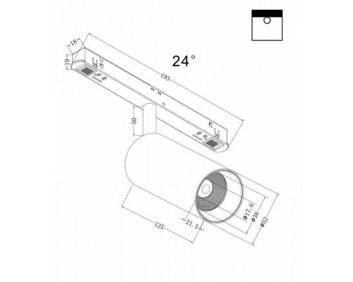 Светильник на штанге Maytoni Focus LED TR032-2-12W3K-S-B