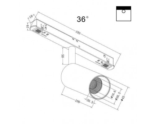 Светильник на штанге Maytoni Focus LED TR032-2-5W3K-M-B