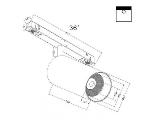 Светильник на штанге Maytoni Focus LED TR032-4-20W3K-M-DS-B