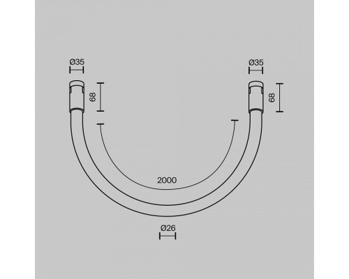 Комплект трековый Tau TR154-1-27W3K-BS