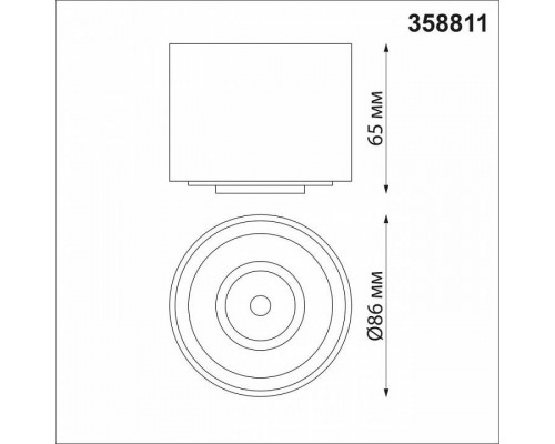 Накладной светильник Novotech Gesso 358811