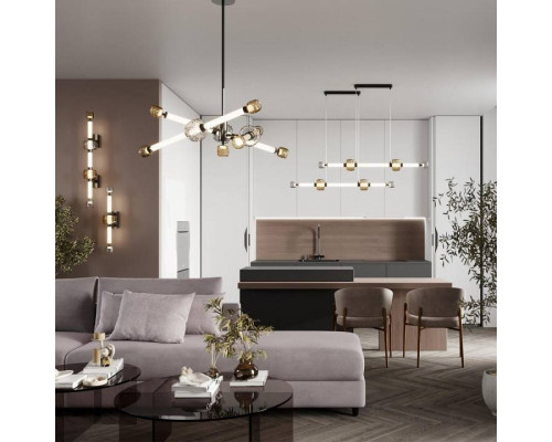 Люстра на штанге Odeon Light Kliff 5427/54CL