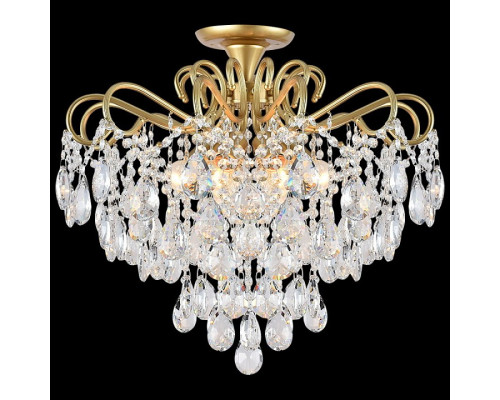 Люстра на штанге De Markt 04066-0.3-06 6xE27 матовое золото/хром 04066-0.3-06 MATT GOLD+CR