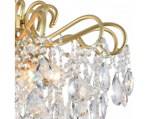 Люстра на штанге De Markt 04066-0.3-06 6xE27 матовое золото/хром 04066-0.3-06 MATT GOLD+CR