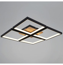 Потолочная люстра 78560-0.3-04 BK+WOOD