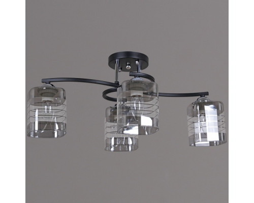 Люстра на штанге De Markt Бремен 4xE27 99260-0.3-04 BK+CR