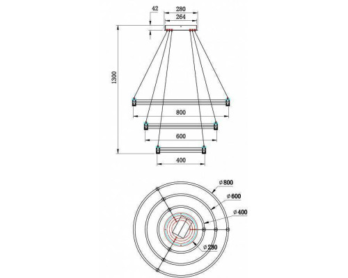 Подвесной светильник Stilfort Tooring 4006/05/03P