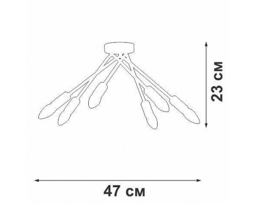 Потолочная люстра Vitaluce V3021 V3021-1/6PL