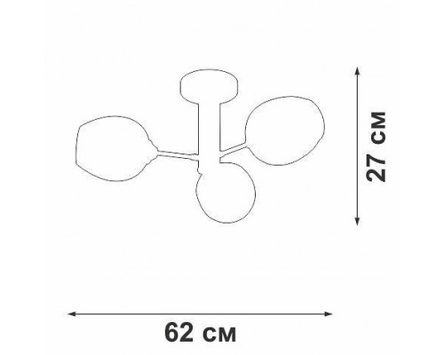 Люстра на штанге Vitaluce V39560 V39560-8/3PL