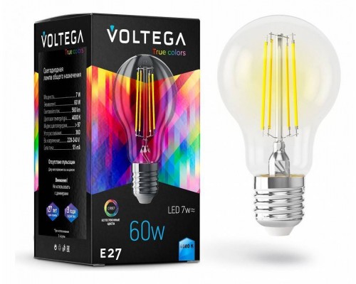 Лампа светодиодная Voltega General purpose bulb E27 7W High CRI 7155