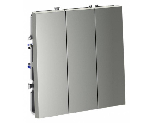 Выключатель трехклавишный без рамки Voltum S70 VLS030105