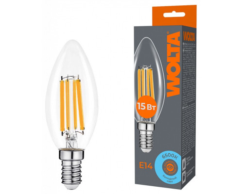 Лампа светодиодная Wolta  WF-C35-15W6KE14