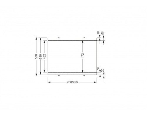 Панель для ванны боковая UNIVERSAL TYPE 2 70 ультра белый