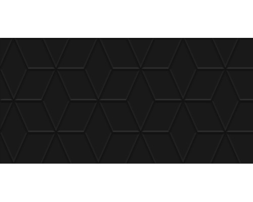Tabu Плитка настенная чёрный рельеф 30х60
