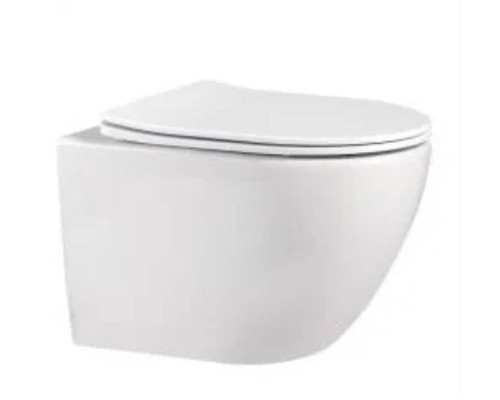 Унитаз подвесной LAPARET JOY с сиденьем микролифт белый 490*370*360 мм