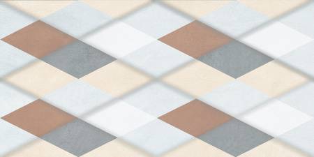 Плитка настенная Alma Ceramica Rhombus Geo Mix 249х500х8.5 мм WT9RGM15