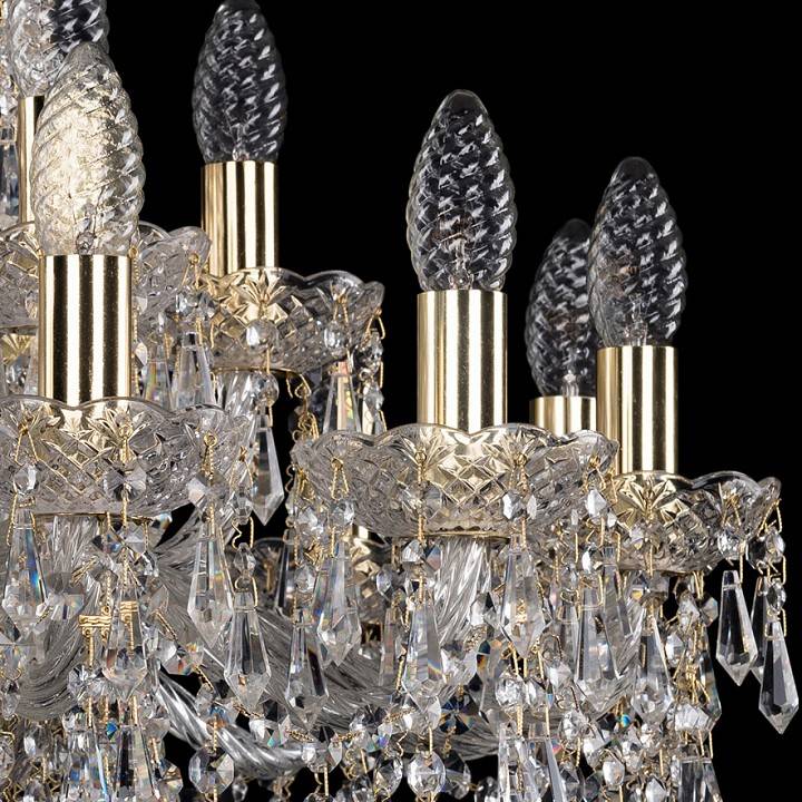 Подвесная люстра Bohemia Art Classic 11.23 18 ламп 11.23.12+6.220.Gd.Dr