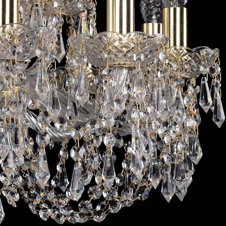 Подвесная люстра Bohemia Art Classic 11.23 18 ламп 11.23.12+6.220.Gd.Dr