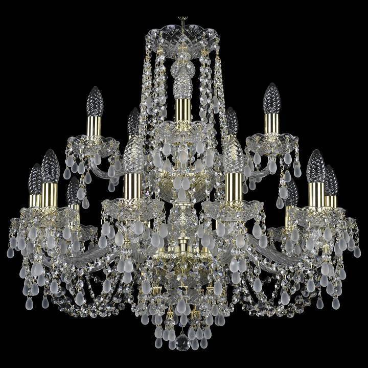 Подвесная люстра Bohemia Art Classic 11.24 15 ламп 220 мм 11.24.10+5.220.2d.Gd.V0300