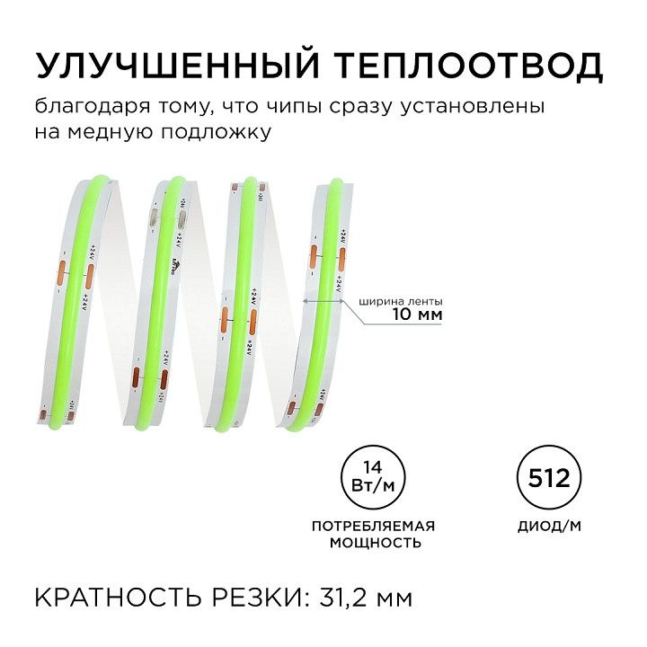 Лента светодиодная Apeyron Electrics  00-367