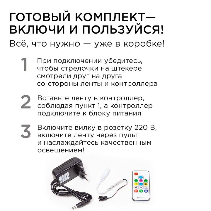 Комплект с лентой светодиодной Apeyron Electrics  10-97