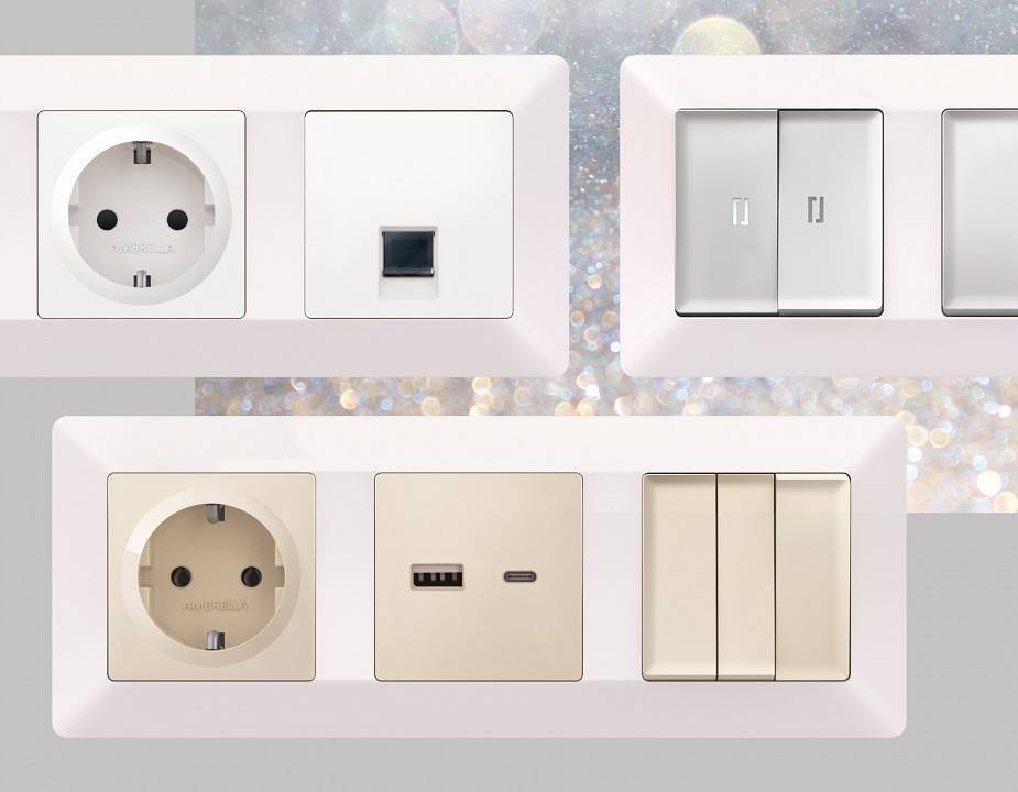 Рамка на 1 пост Ambrella Volt Line AF110201