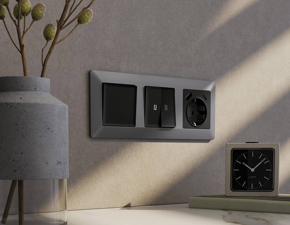 Рамка на 1 пост Ambrella Volt Line AF110501