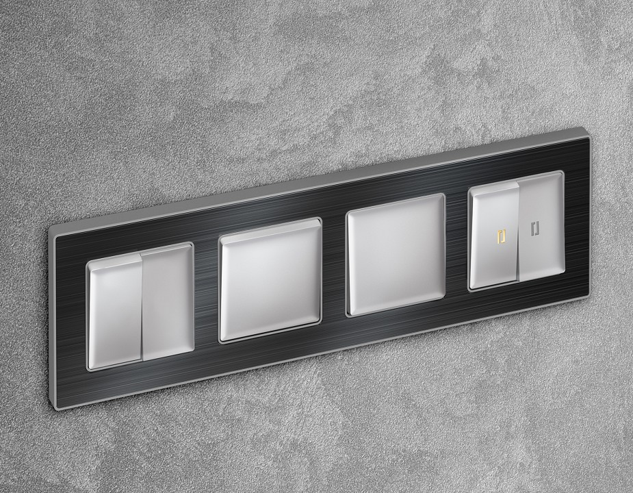 Клавиши для выключателя двухклавишного Ambrella Volt Quant AP4030