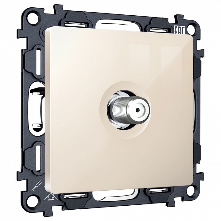 ТВ-розетка без рамки Ambrella Volt ALFA MA313050