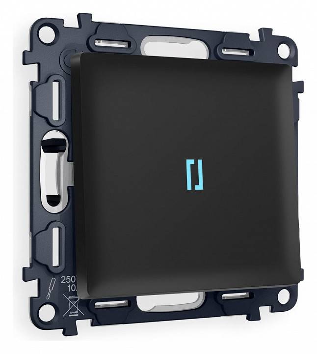 Выключатель проходной одноклавишный с подсветкой Ambrella Volt Quant MA802040