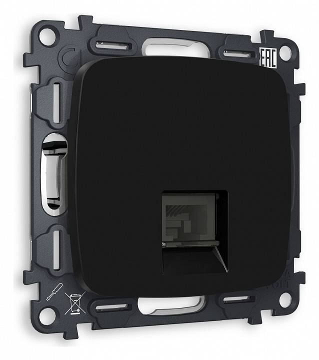 Розетка Ethernet RJ-45 и со шторками, без рамки Ambrella Volt Quant MO812010