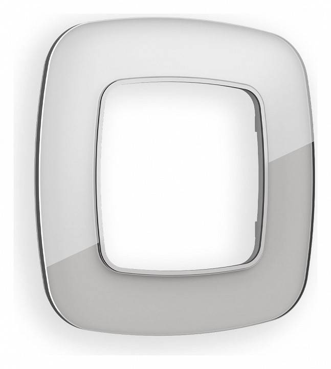 Рамка на 1 пост Ambrella Volt Radian Стекло органическое OF320401