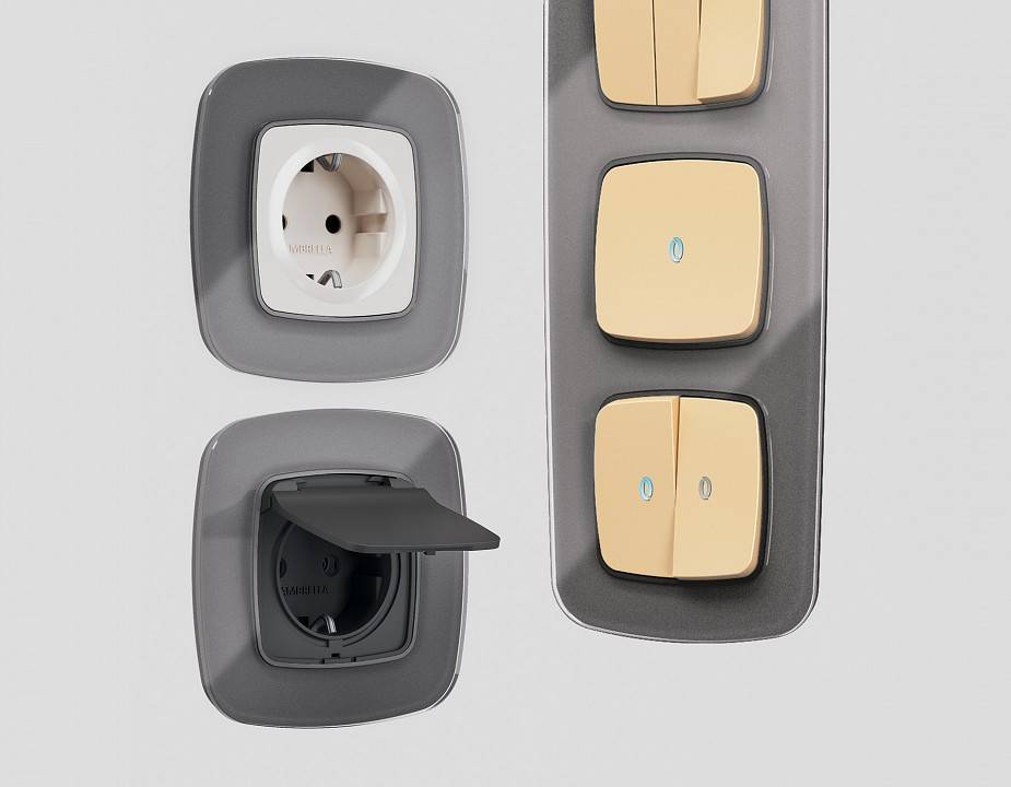 Рамка на 2 поста Ambrella Volt Radian Стекло органическое OF320652