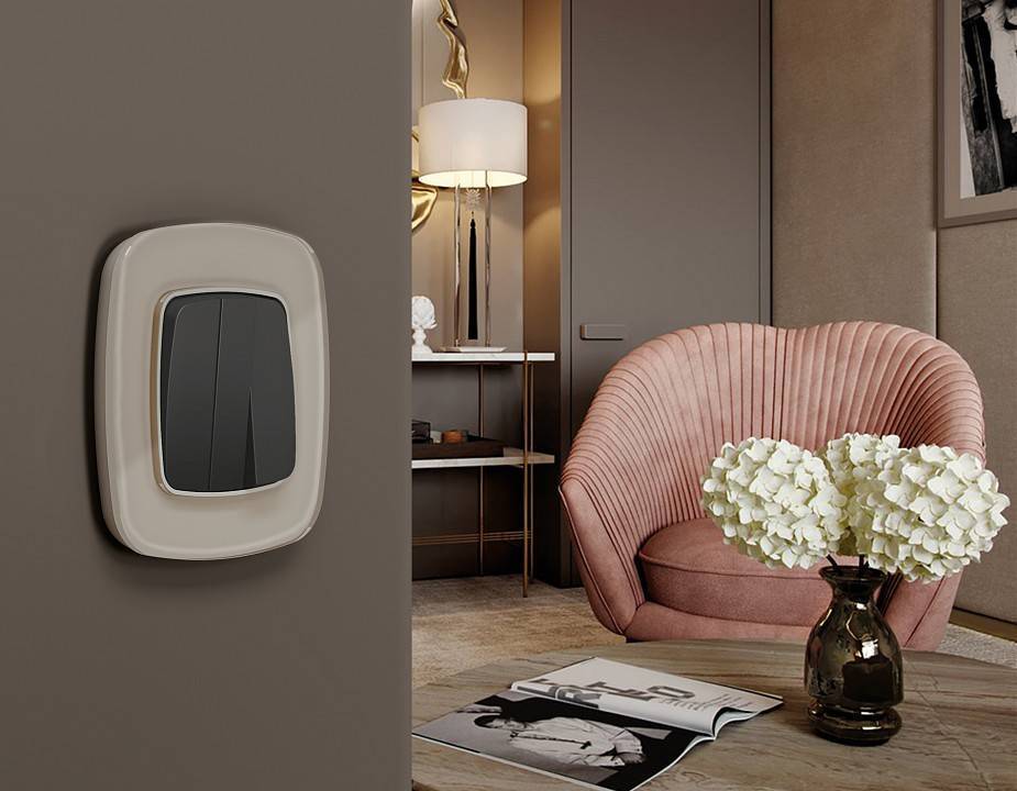 Рамка на 3 поста Ambrella Volt Radian Стекло натуральное OF350603