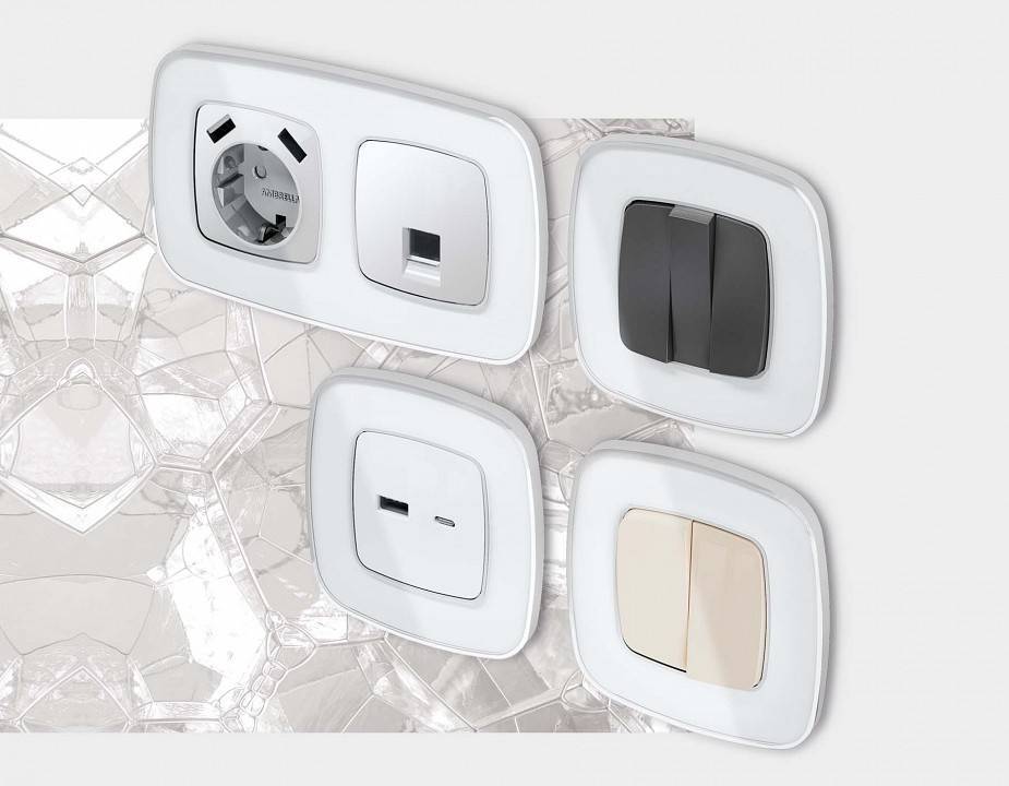 Рамка на 3 поста Ambrella Volt Coint OF640133