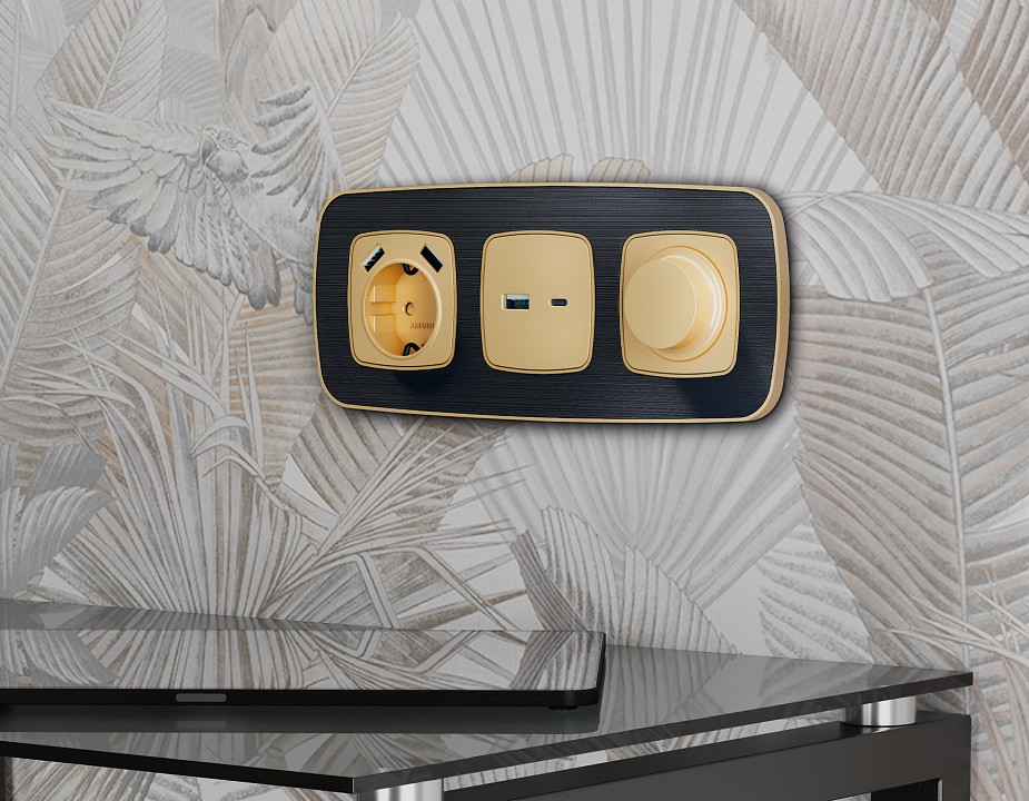 Рамка на 3 поста Ambrella Volt Coint OF640543