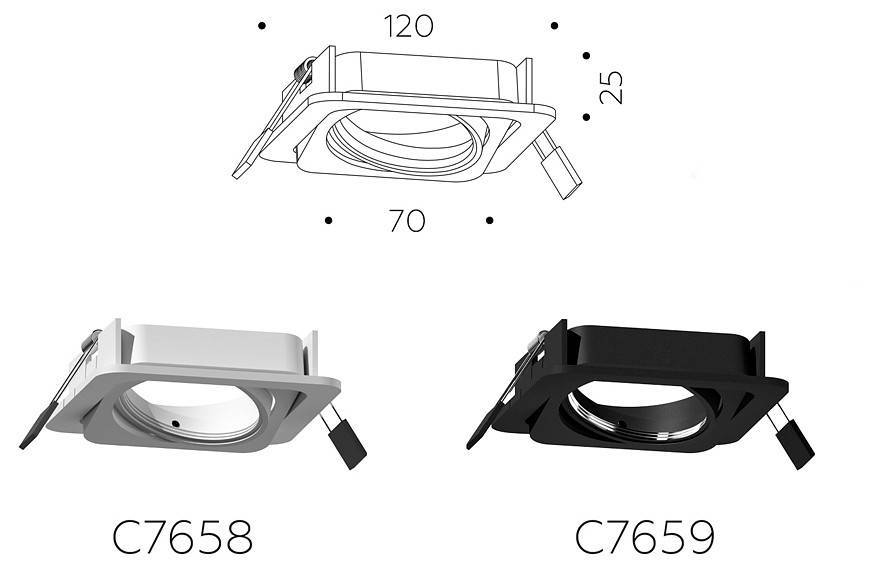 Встраиваемый светильник Ambrella light C C7659