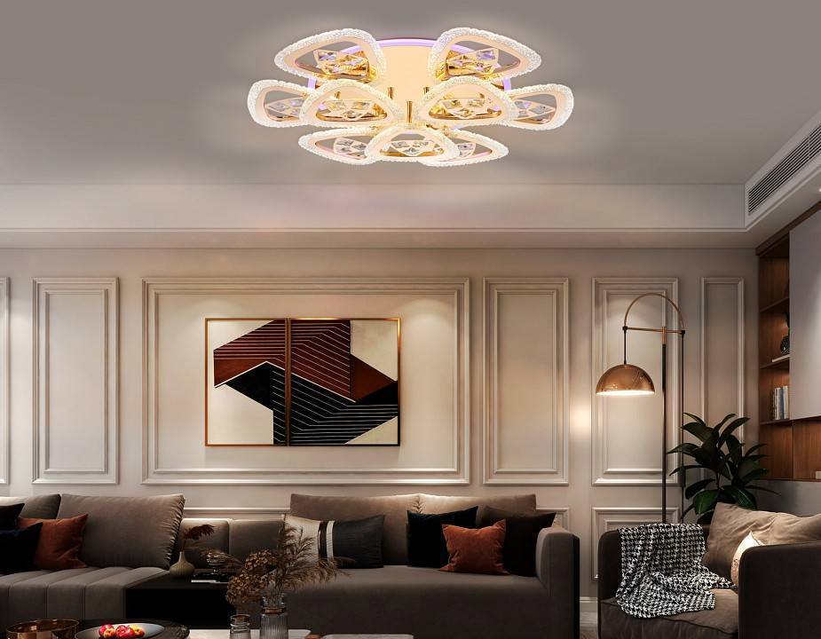 Потолочная светодиодная люстра Ambrella light FA FA2923 108 Вт с пультом FA2923