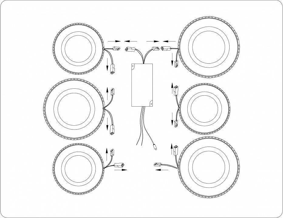 Потолочная люстра Ambrella Light FA FA8872