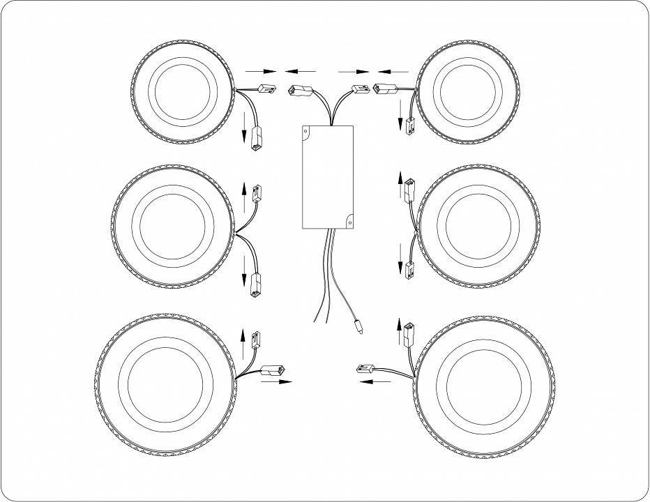 Потолочная люстра Ambrella Light FA FA8874