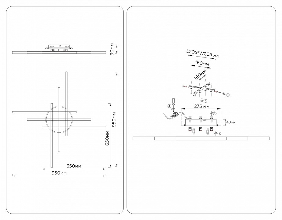 Потолочная люстра Ambrella Light COMFORT FL6285