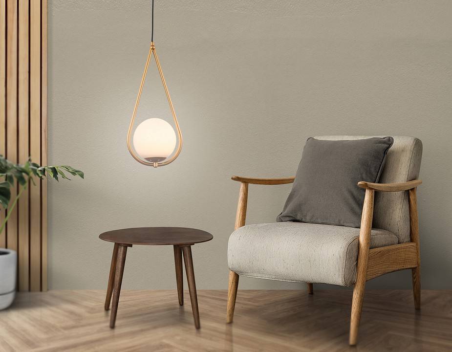 Подвесной светильник Ambrella light TR TR2599 светодиодный 10 Вт белый/золото TR2599