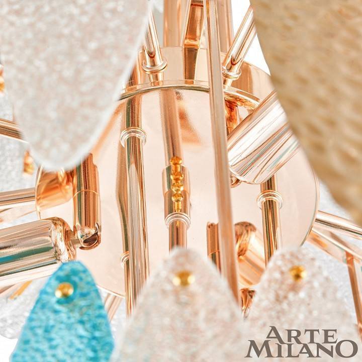 Подвесная люстра Arte Milano AM-7753B 25xE14 D800 H1300 мм 1863B.D800.H1300.E14.25 G