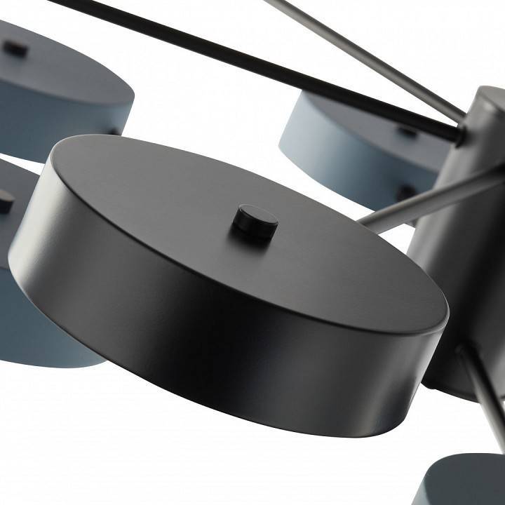 Люстра на штанге Arte Milano Ferrara 8 ламп светодиодная 250906/8B Bk/Gr