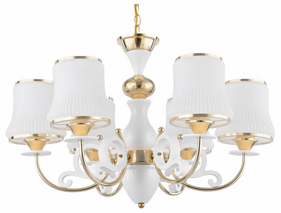 Подвесная люстра Arte Milano Florentia-1097 6 ламп 301097/6 Wh/Gd