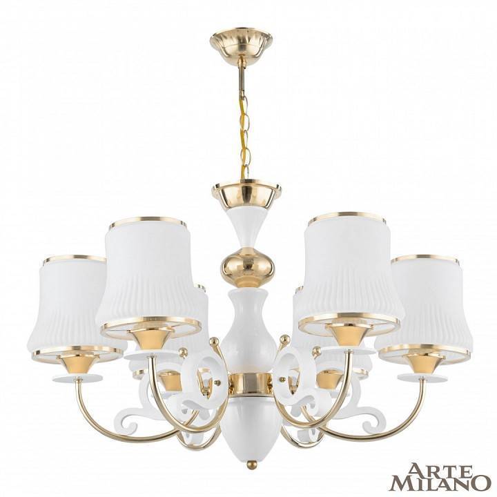 Подвесная люстра Arte Milano Florentia-1097 6 ламп 301097/6 Wh/Gd