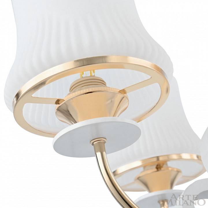 Подвесная люстра Arte Milano Florentia-1097 6 ламп 301097/6 Wh/Gd