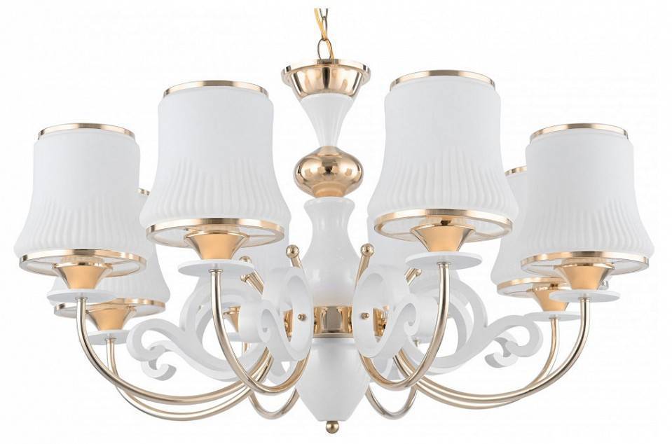 Подвесная люстра Arte Milano Florentia-1097 8 ламп 301097/8 Wh/Gd