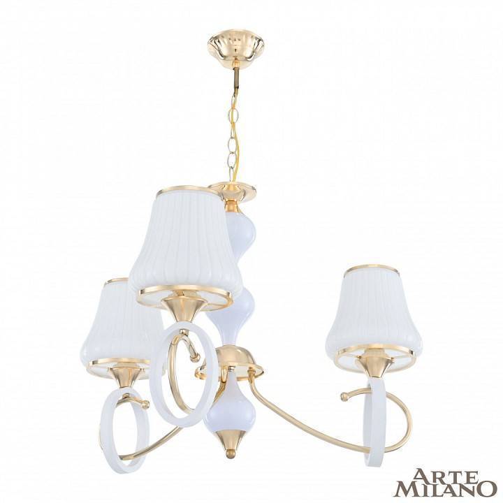 Подвесная люстра Arte Milano Florentia-2387 3 ламп 302387/3 Wh/Gd