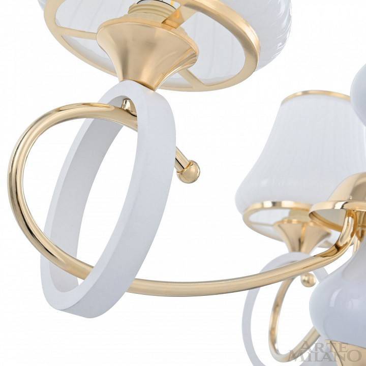 Подвесная люстра Arte Milano Florentia-2387 3 ламп 302387/3 Wh/Gd